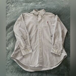 Checkered Ralph Lauren button down shirt‎